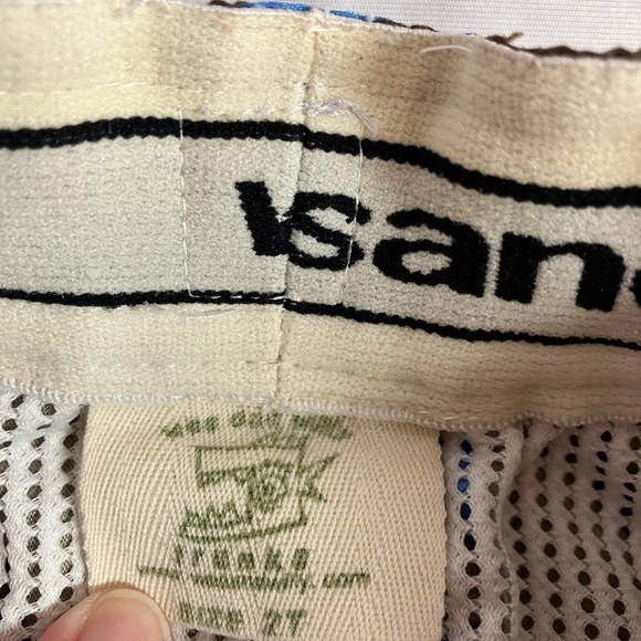 Brown Peace Sign Swim Shorts - Picture 2 of 4